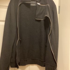 All Saints XL zip up Black top/sweat jacket.